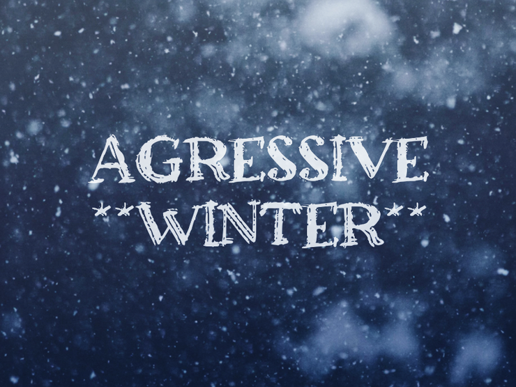 a Agressive Winter字体 1