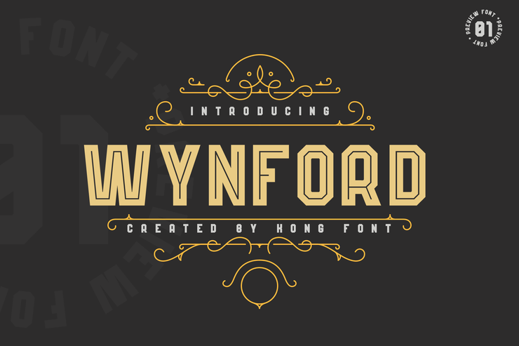 Wynford字体 1