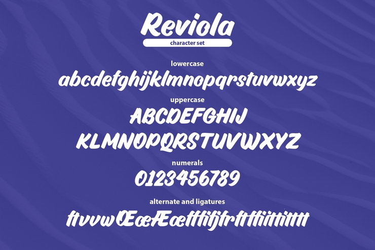 Reviola字体 8