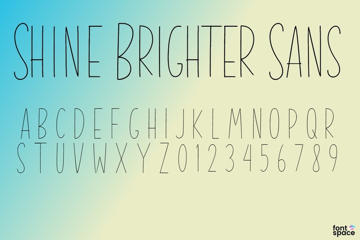Shine Brighter Sans字体 1