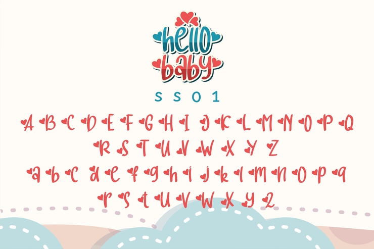 hello baby字体 3