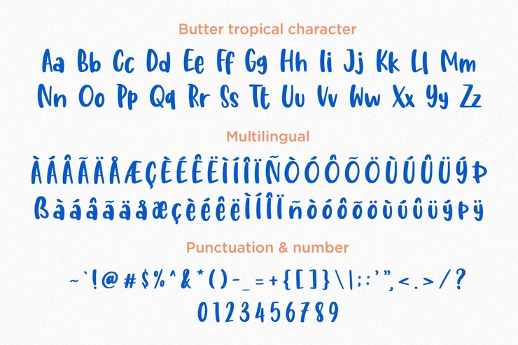 Butter Tropical字体 7