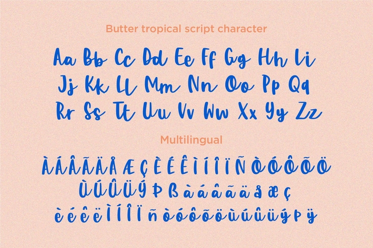 Butter Tropical字体 9