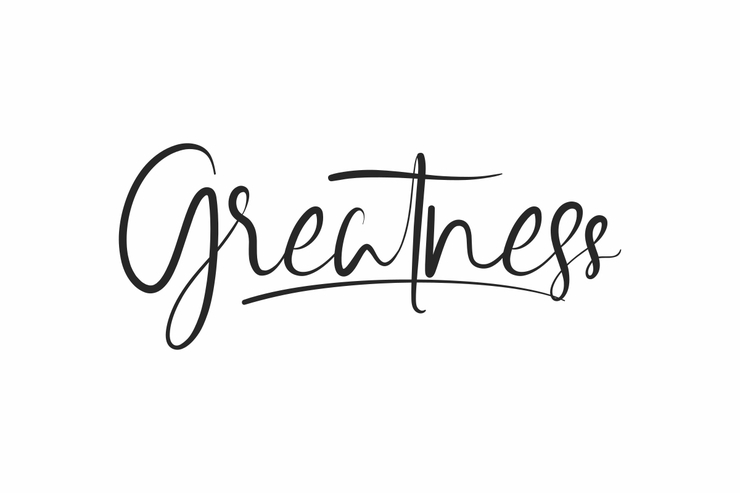 Greatness字体 1