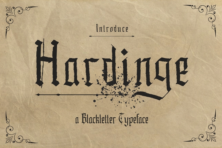 Hardinge字体 8