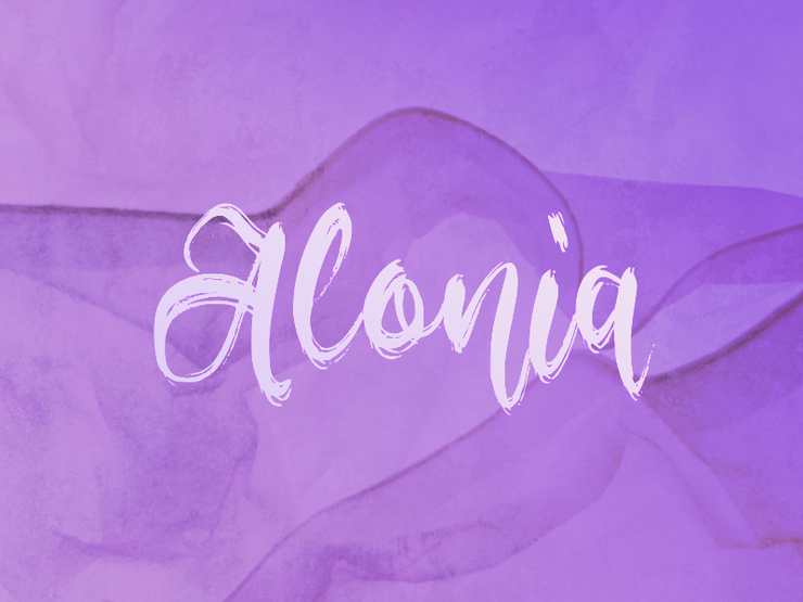 a Alonia字体 1