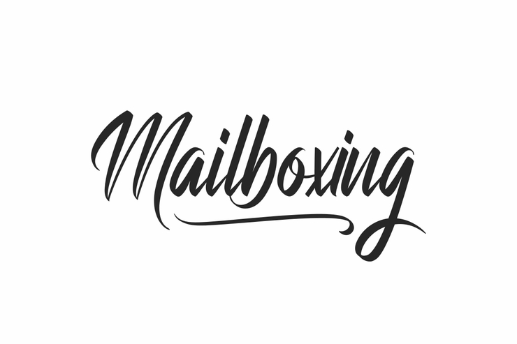 Mailboxing字体 1