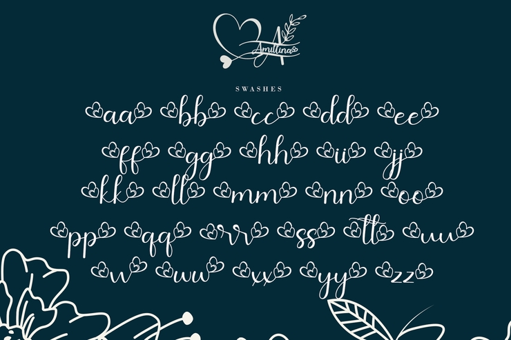 Amillina Monogram字体 7