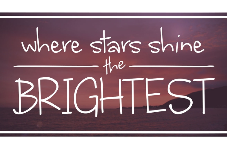 where stars shine the brightest字体 1