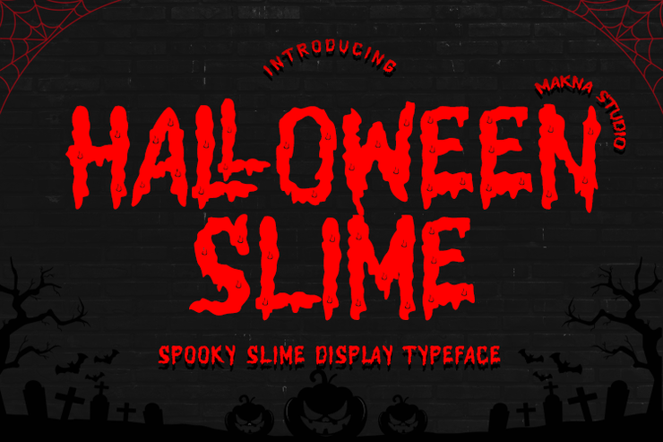 Halloween Slime字体 3