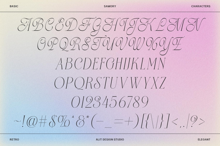 Samory字体 5
