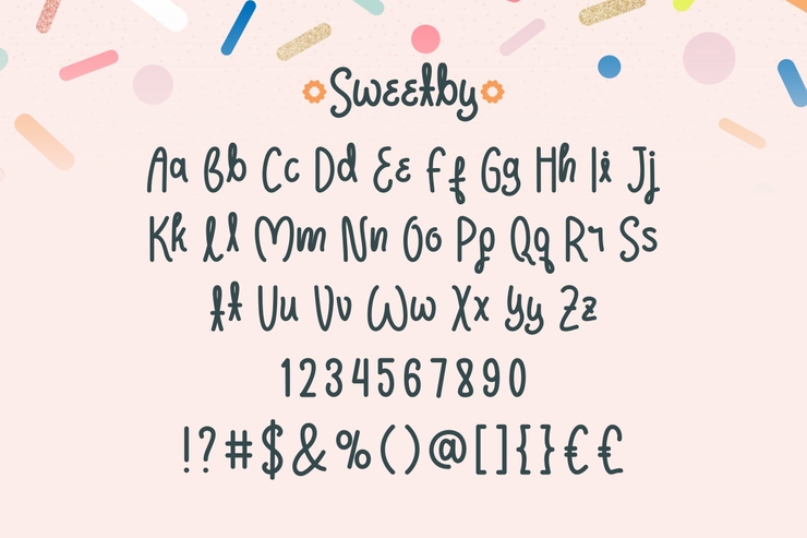 Sweetby字体 8