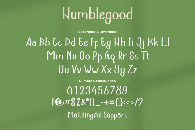 Humbelgood字体 6