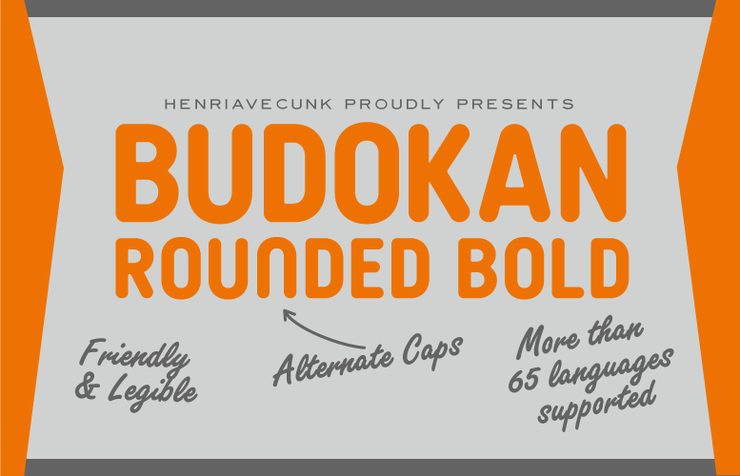 Budokan Rounded Bold字体 1