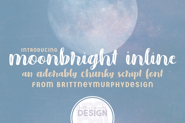 Moonbright Inline字体 1