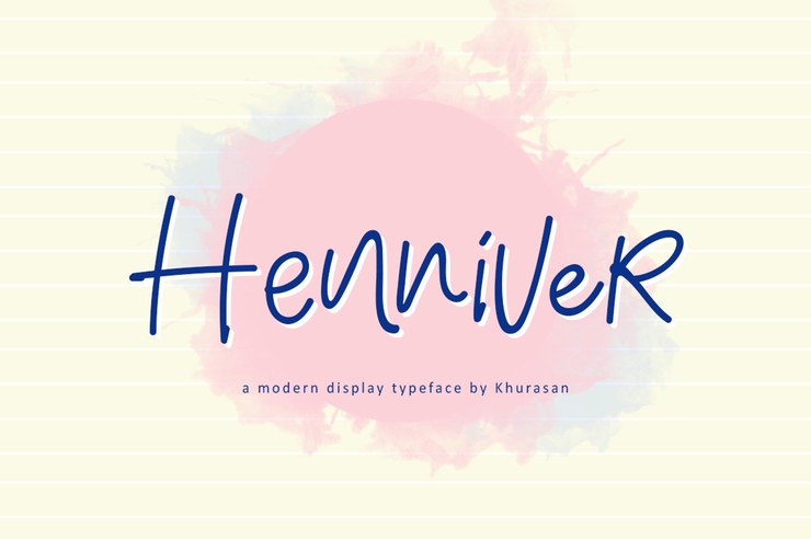 Henniver字体 1