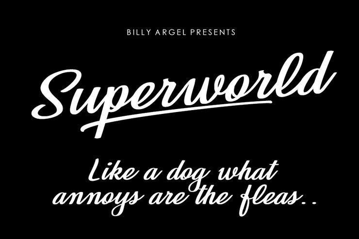 Superworld字体 1