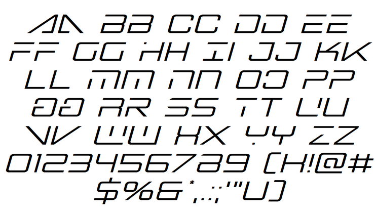 Banshee Pilot字体 2