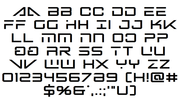 Banshee Pilot字体 3