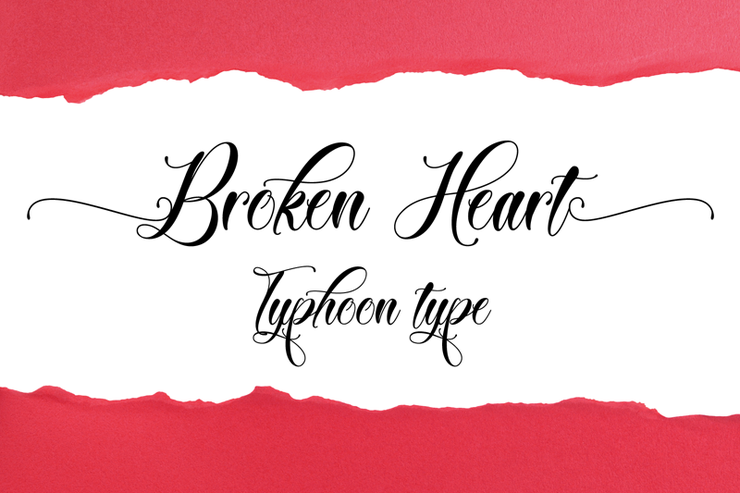 Broken Heart字体 1