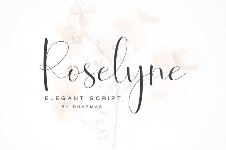 Roselyne字体 2