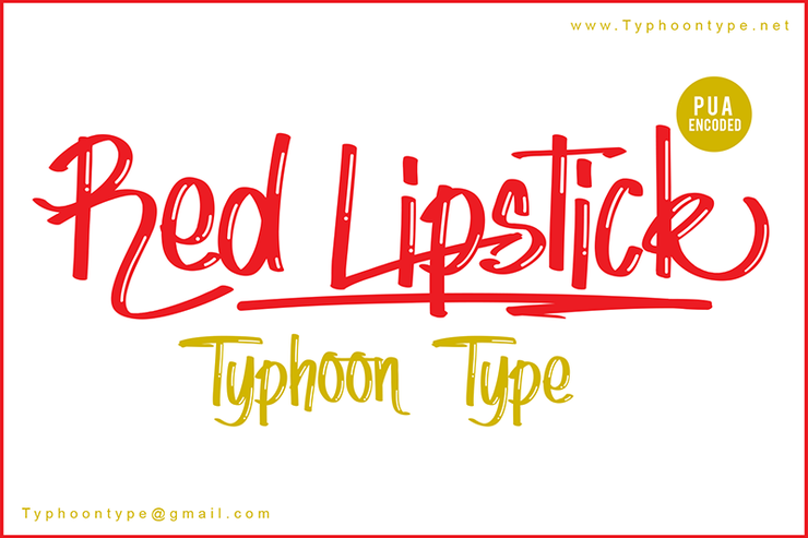 Red Lipstick字体 1