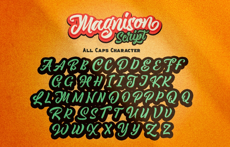 Magnison Script字体 1