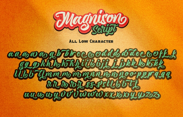 Magnison Script字体 4