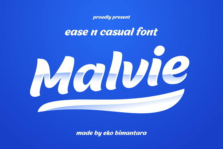 Malvie字体 1