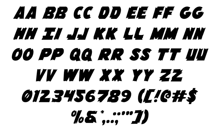 Flying Leatherneck字体 2