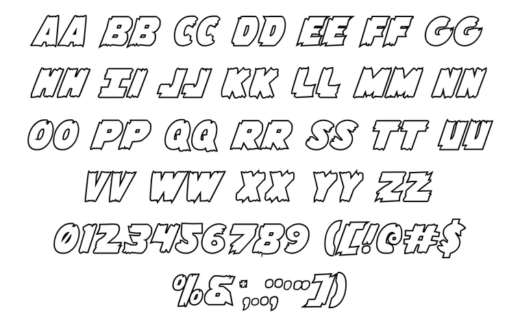 Flying Leatherneck字体 4