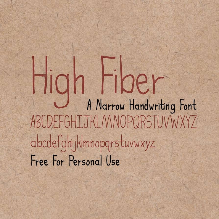 High Fiber字体 1