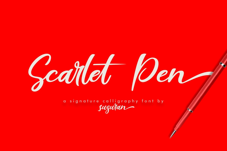 Scarlet Pen字体 1