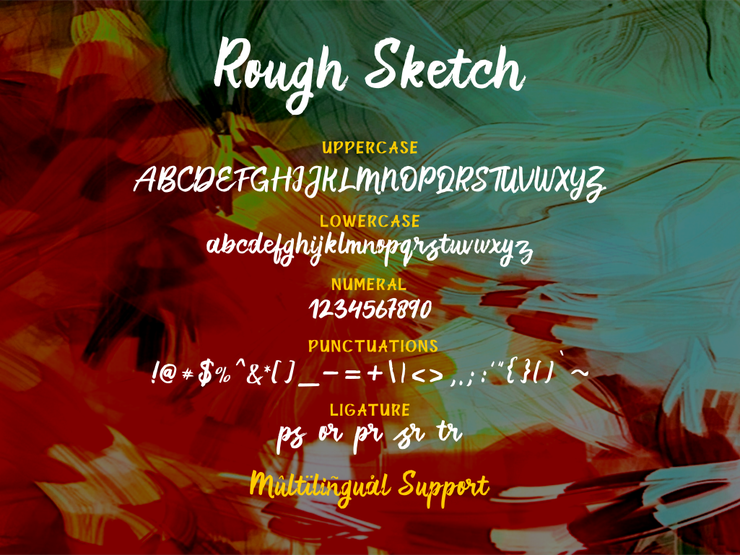 Rough Sketch字体 1