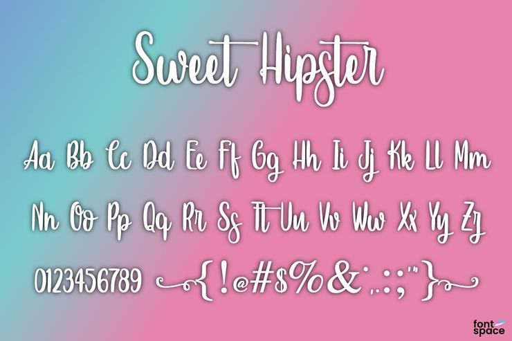 Sweet Hipster字体 2