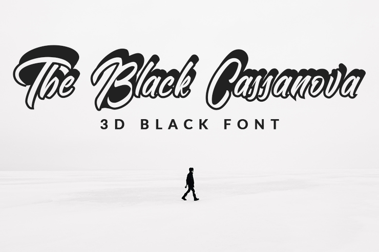 The Black Cassanova字体 1