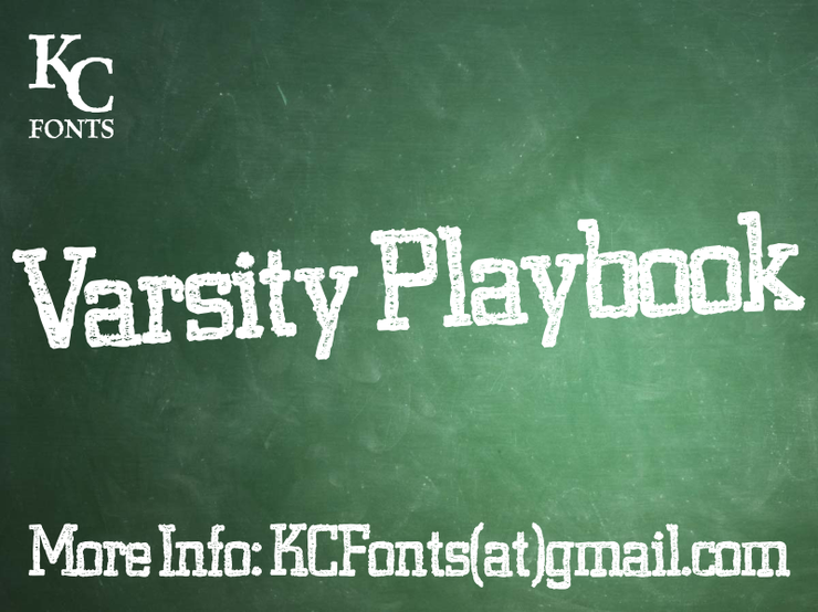 Varsity Playbook字体 1