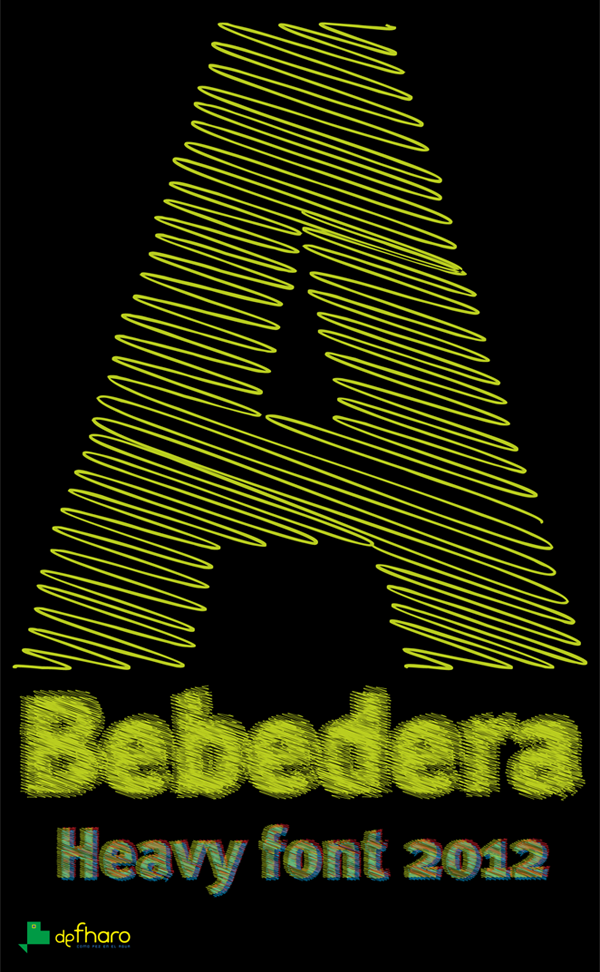 A Bebedera字体 1