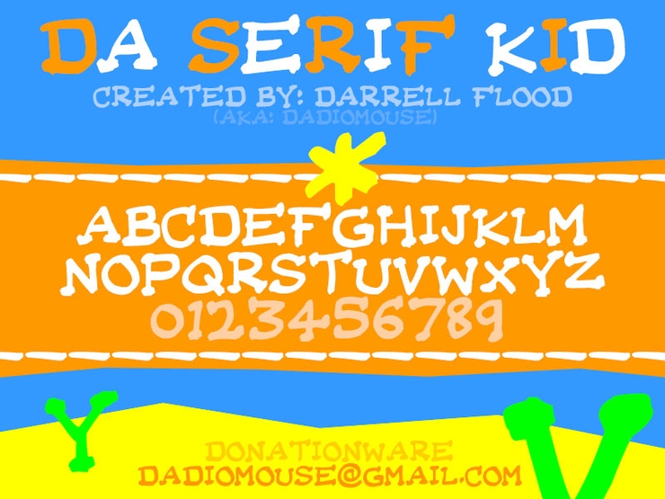 Da Serif Kid字体 1
