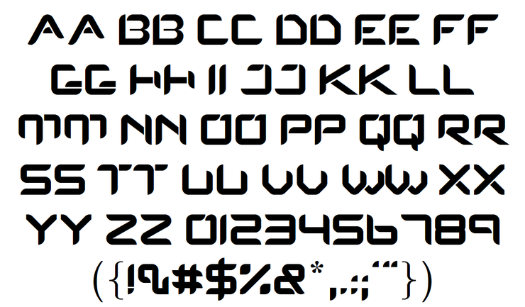 Protos字体 1