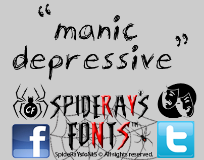 manic-depressive字体 2