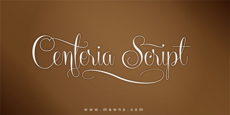 Centeria Script字体 1