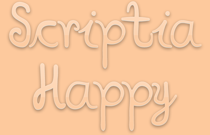 Scriptia Happy字体 1