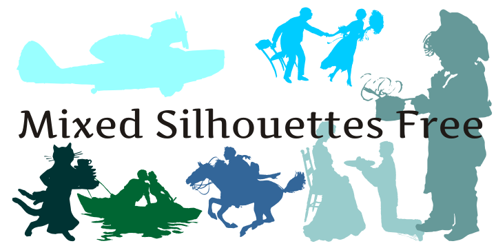 Mixed Silhouettes字体 1