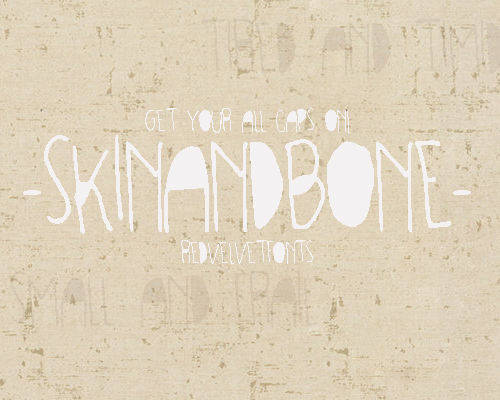 SKINANDBONE字体 1