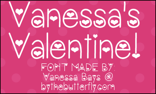 Vanessa's Valentine字体 1