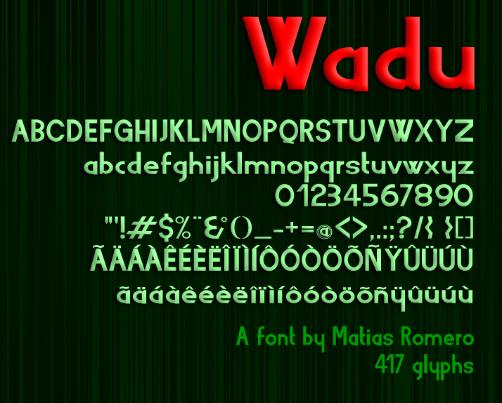 Wadu 字体 2