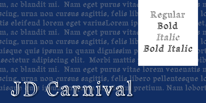 JD Carnival字体 2