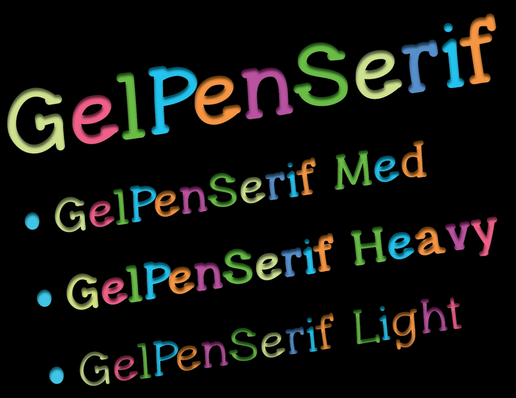 GelPen Serif字体 2