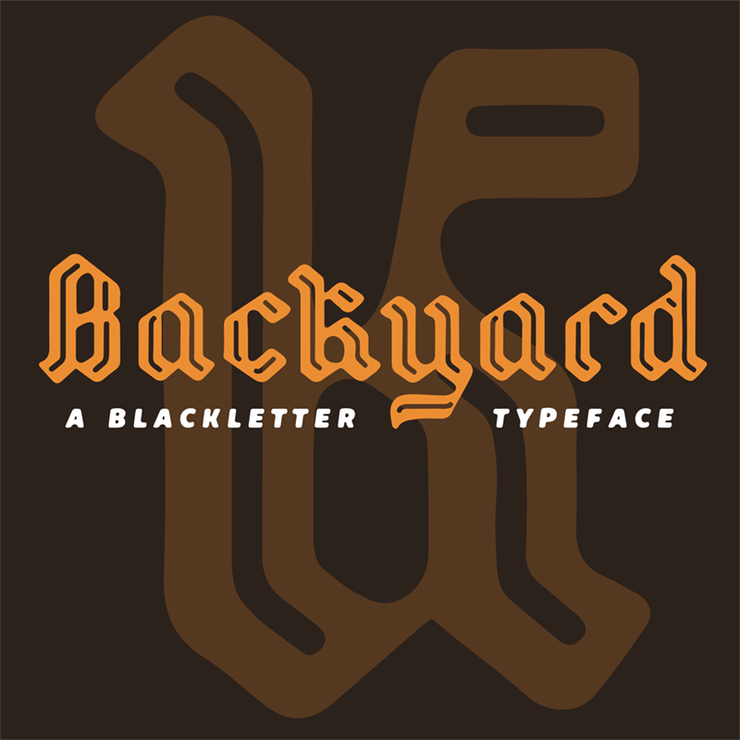 Backyard字体 1